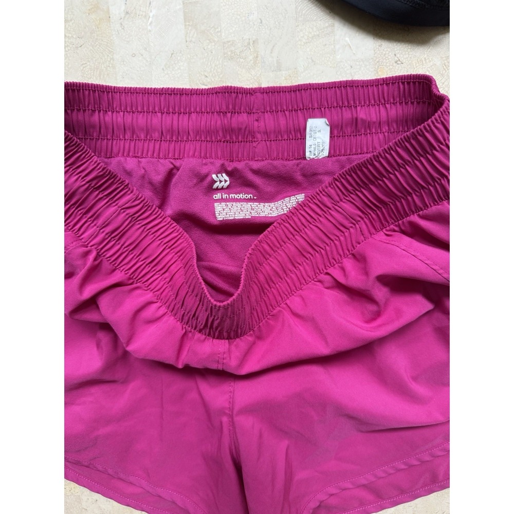 All In Motion Women's Running Shorts Biker Short & Crop Top Bra Lot Of 3 Size S - Picture 2 of 4